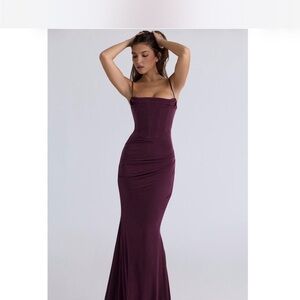 natalya corset off the shoulder satin midi dress House of CB | Dresses | Natalya Corset Off The Shoulder Satin Midi Dress House Of Cb New